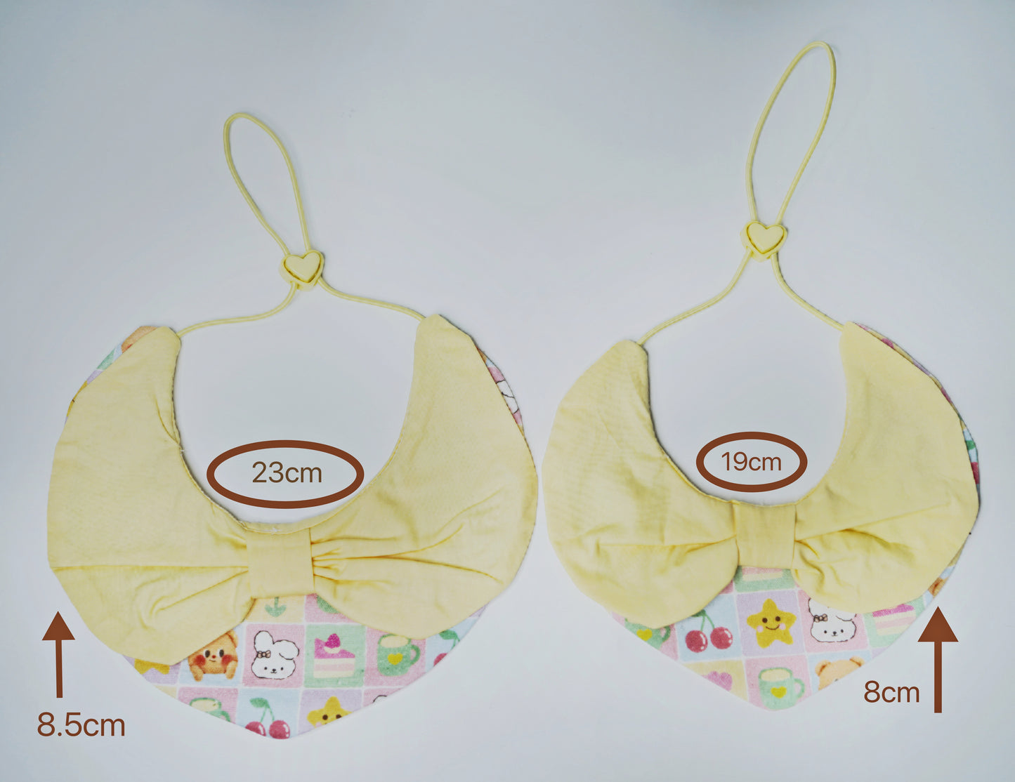 BOWTIE BANDANA BIB IN YELLOW - Simple charm for the furbabies