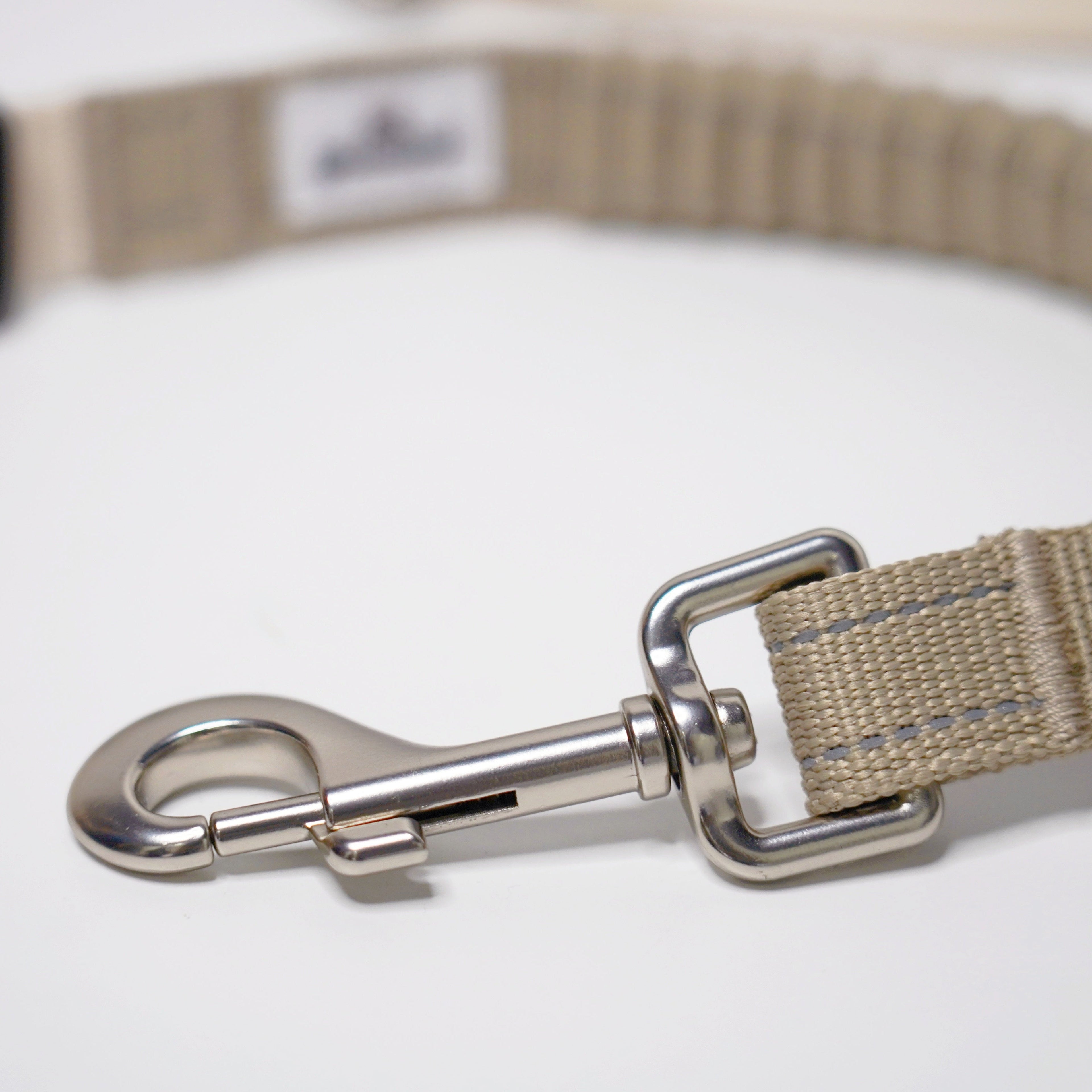 Eco-friendly Shock-absorbent Pet Leash in Oat and Olilve