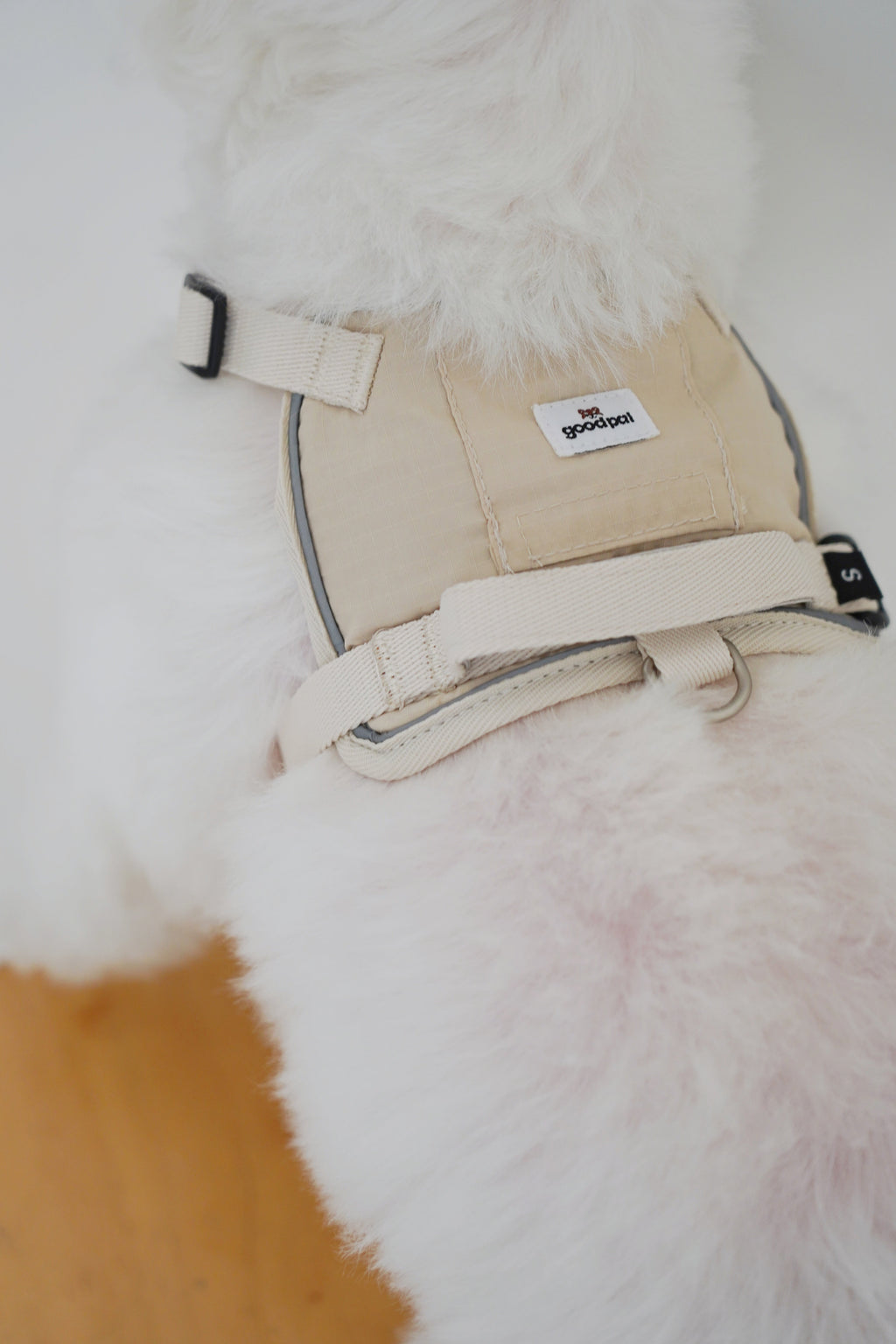 Eco-friendly Everyday Dog Harness for good pals - in Oat and Olive