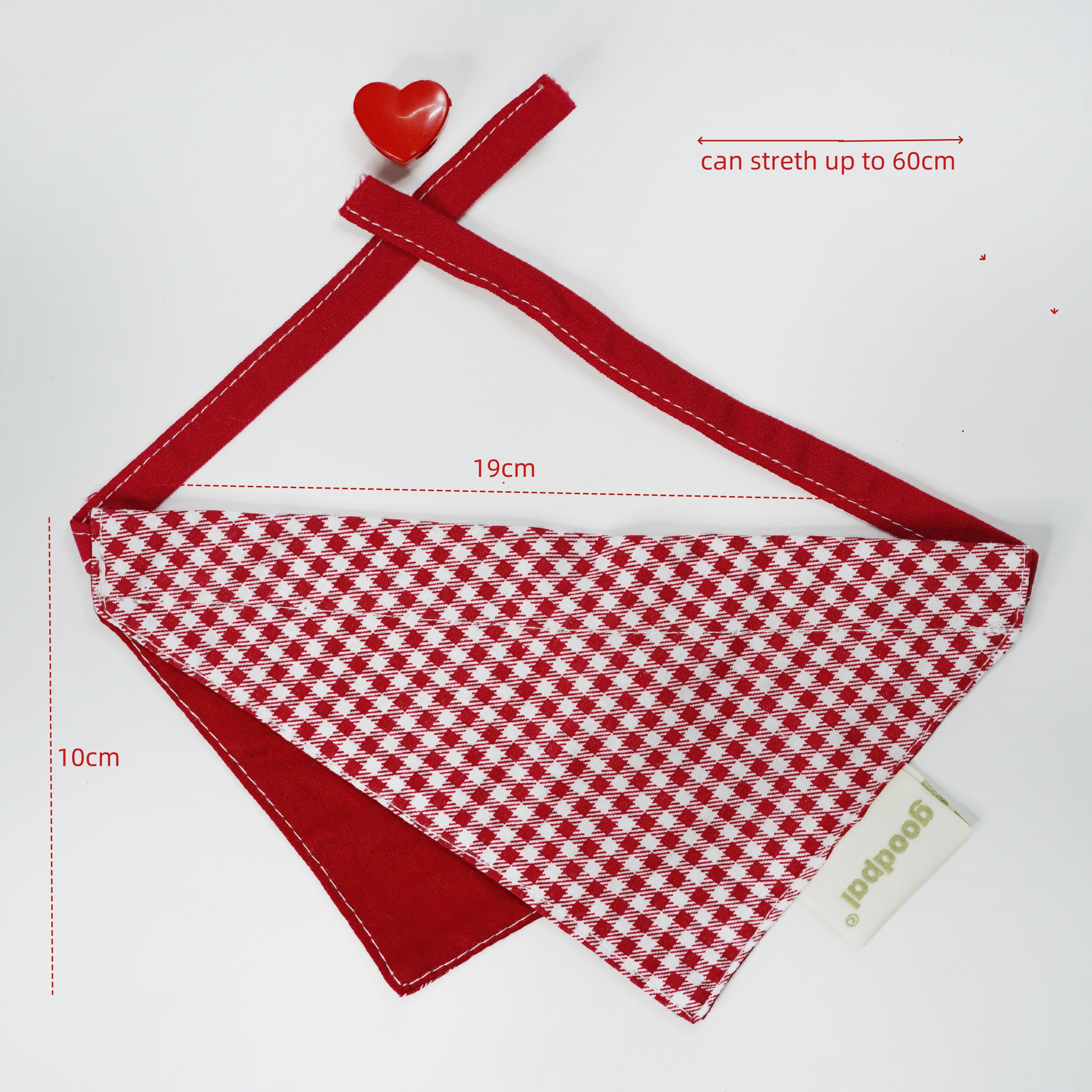 BANDANA BIB in Lavender and Poppin Red - Pawshion for the furbabies