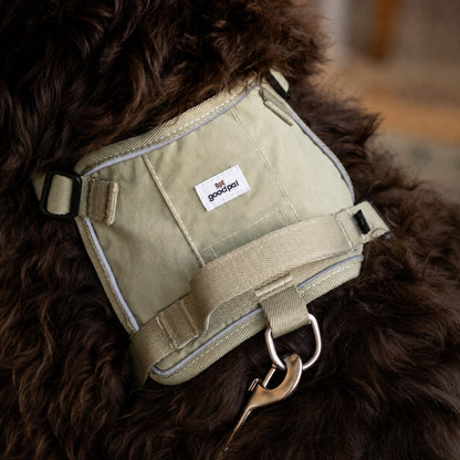 Eco-friendly Everyday Dog Harness for good pals - in Oat and Olive