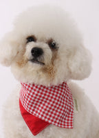 BANDANA BIB in Lavender and Poppin Red - Pawshion for the furbabies