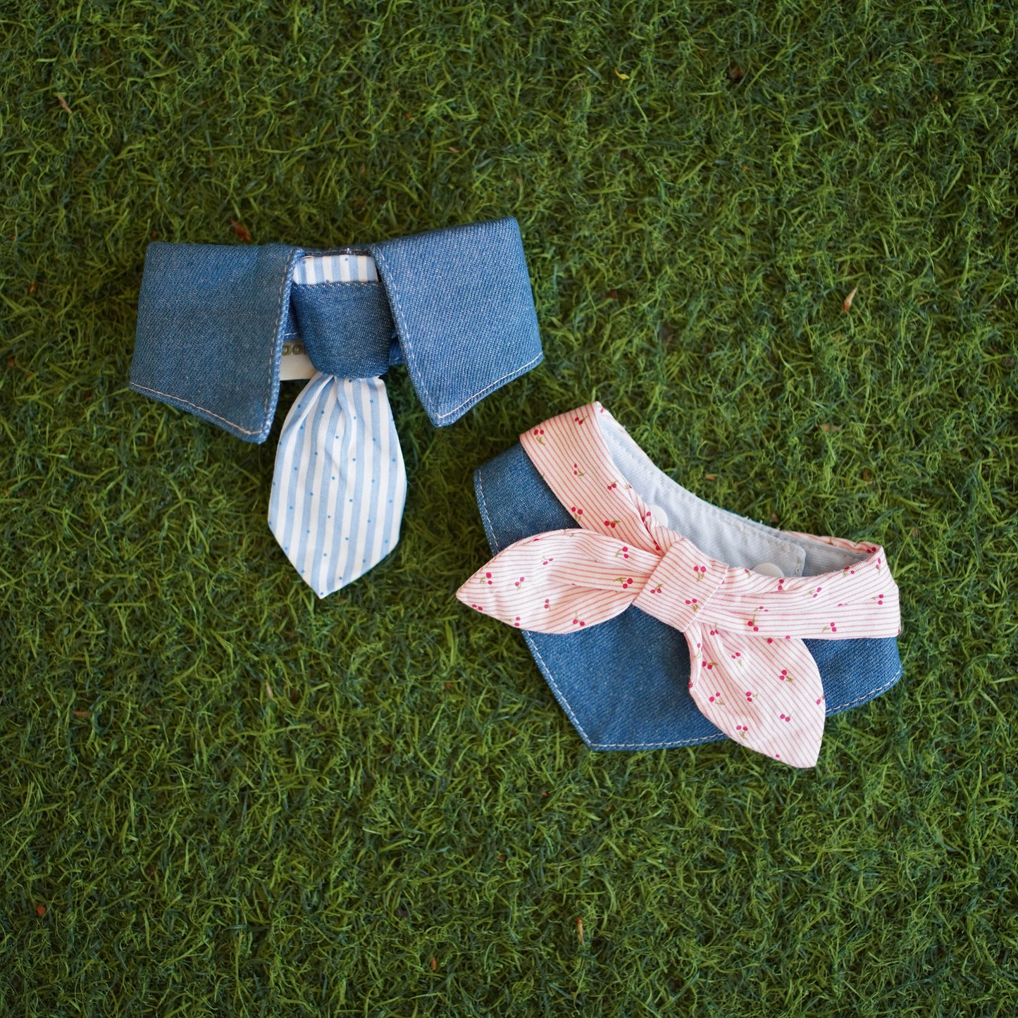 BLUE TIE BIB  - Smart casual vibe