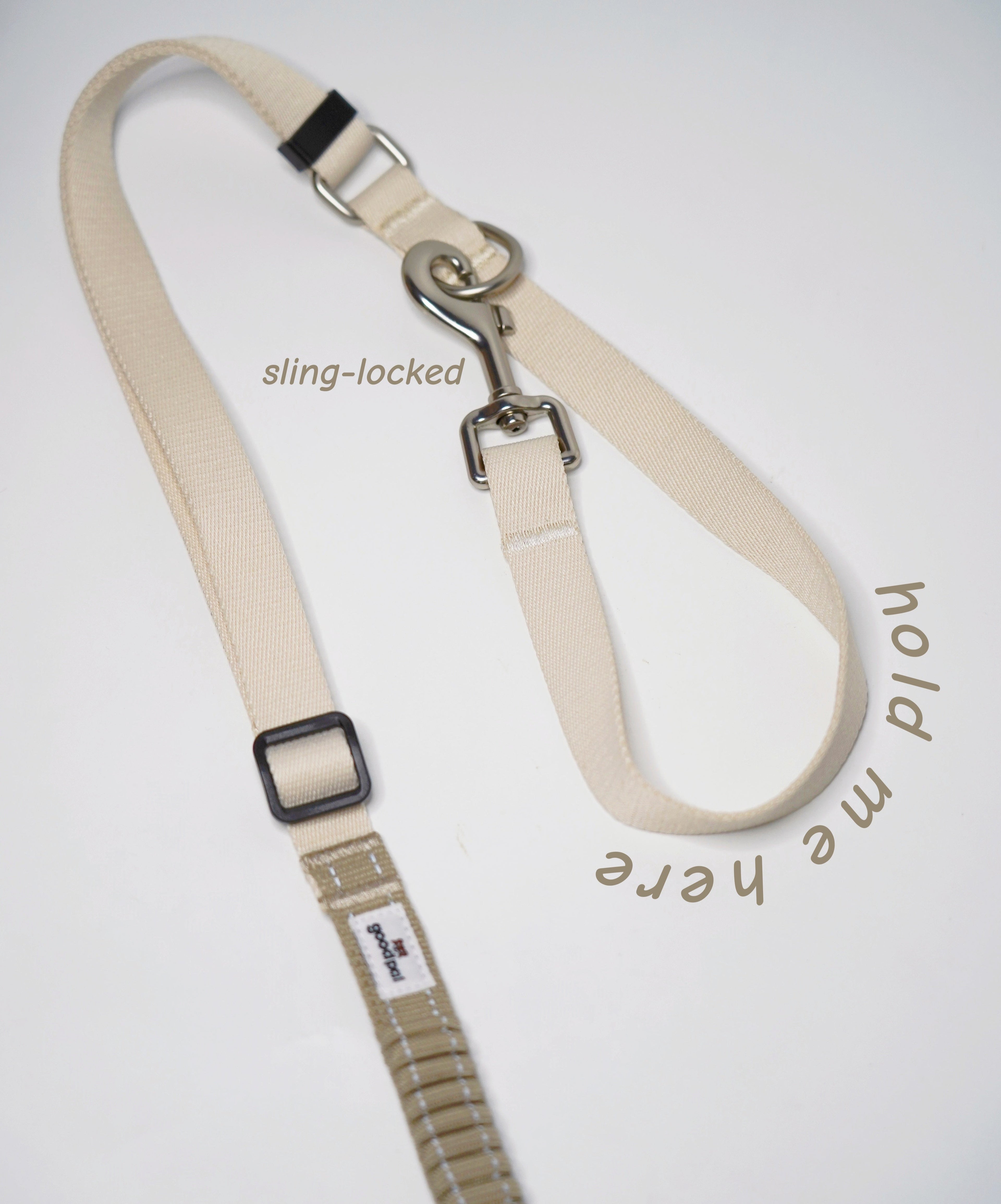 Eco-friendly Shock-absorbent Pet Leash in Oat and Olilve